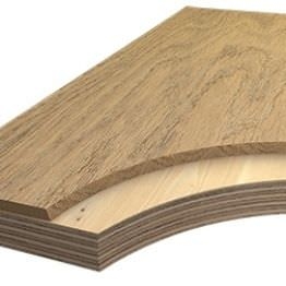 Двухслойная инженерная доска без покрытия Дуб Рустик  240*16/4